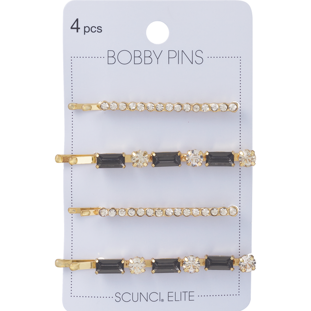 slide 1 of 1, scünci Gold Rhinestone Multi Bp, 4 ct