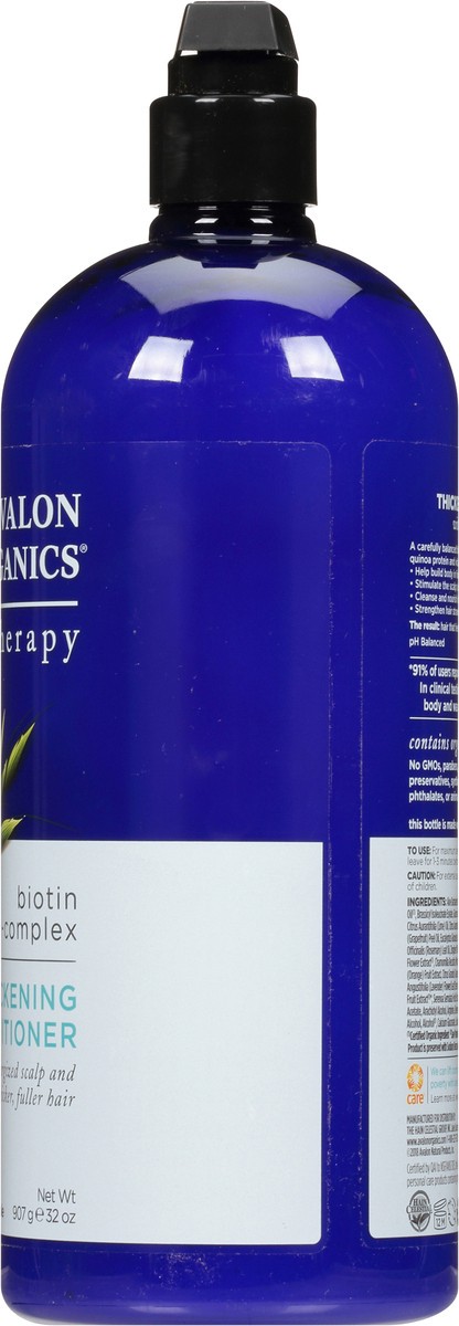 slide 6 of 7, Avalon Organics Hain Celestial Avalon Organics Biotin Therapy Conditioner, 32 fl oz