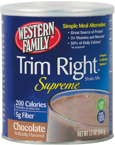 slide 1 of 1, Western Family Trim Right Pwd Chocolate, 1 ct