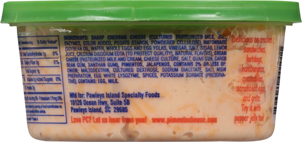 slide 9 of 9, Pawleys Island Specialty Foods Homestyle Pimento Palmetto Cheese Spread with Jalapenos 11 oz, 11 oz