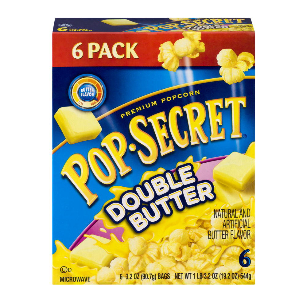PopSecret Double Butter Microwave Popcorn 6 ct; 3.2 oz Shipt