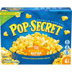 Pop-Secret Double Butter Microwave Popcorn, 3.2 oz Sharing Bags, 6 ct