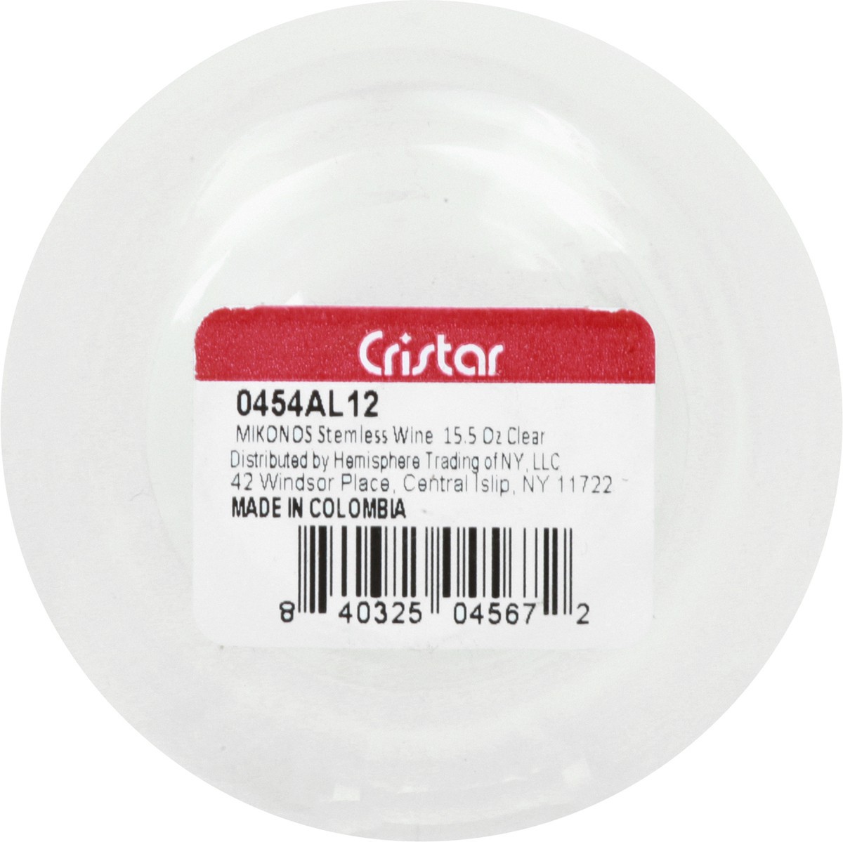 slide 8 of 11, Cristar Mikonos Stemless Wine Clear 15.5 Ounce Glass 1 ea, 1 ct