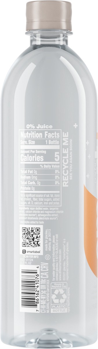 slide 2 of 6, smartwater Ashwaganda Tangerine Bottle- 23.7 fl oz, 23.7 fl oz