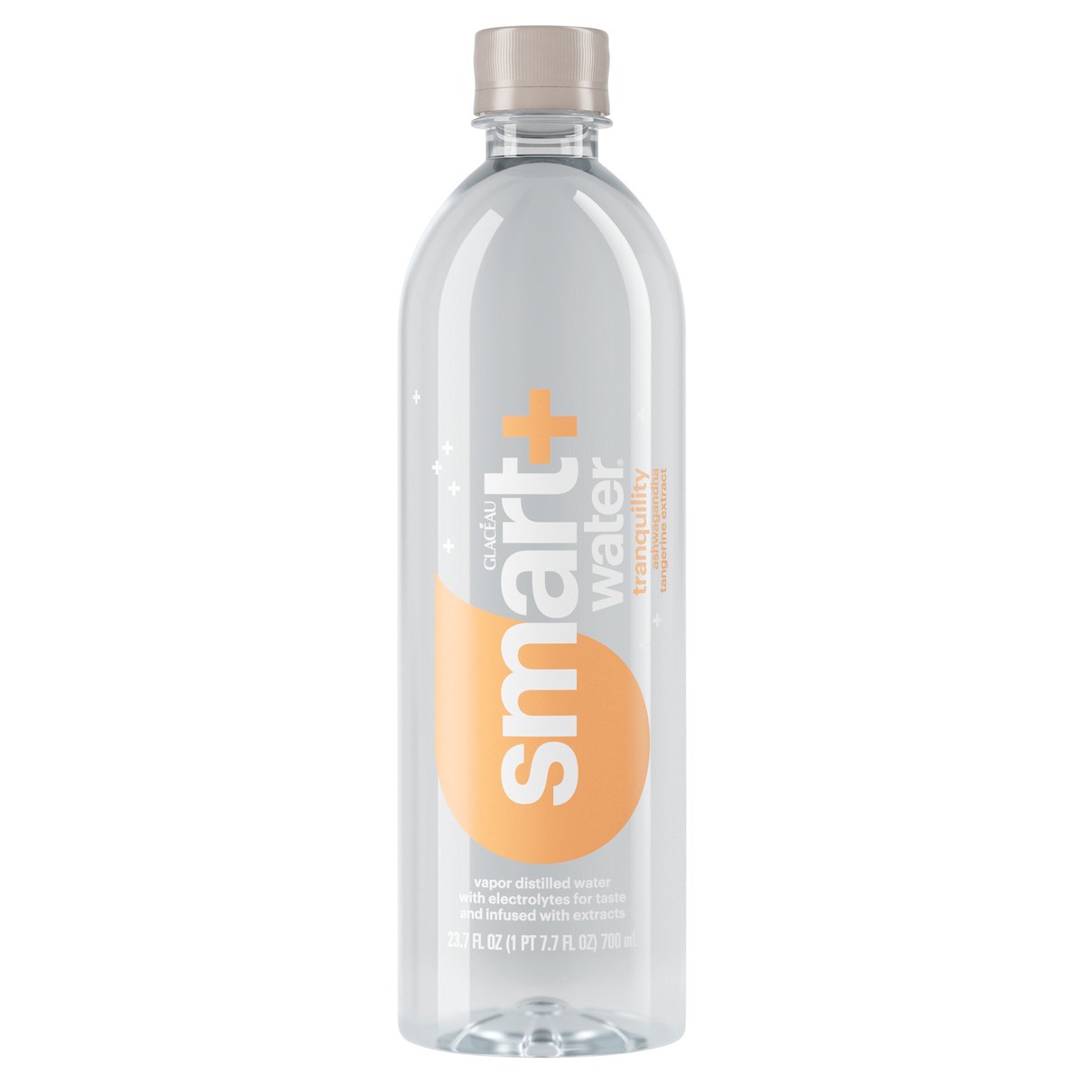 slide 1 of 6, smartwater Ashwaganda Tangerine Bottle- 23.7 fl oz, 23.7 fl oz