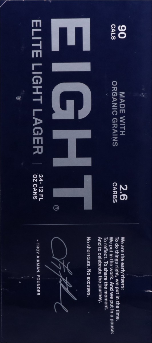 slide 9 of 10, Eight Elite Light Lager Beer 24 - 12 fl oz Cans, 24 ct