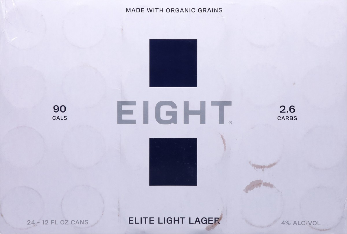slide 7 of 10, Eight Elite Light Lager Beer 24 - 12 fl oz Cans, 24 ct