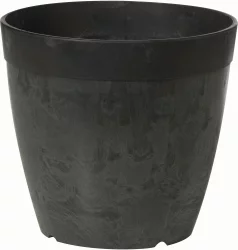 Novelty Dolce Round Planter - Black