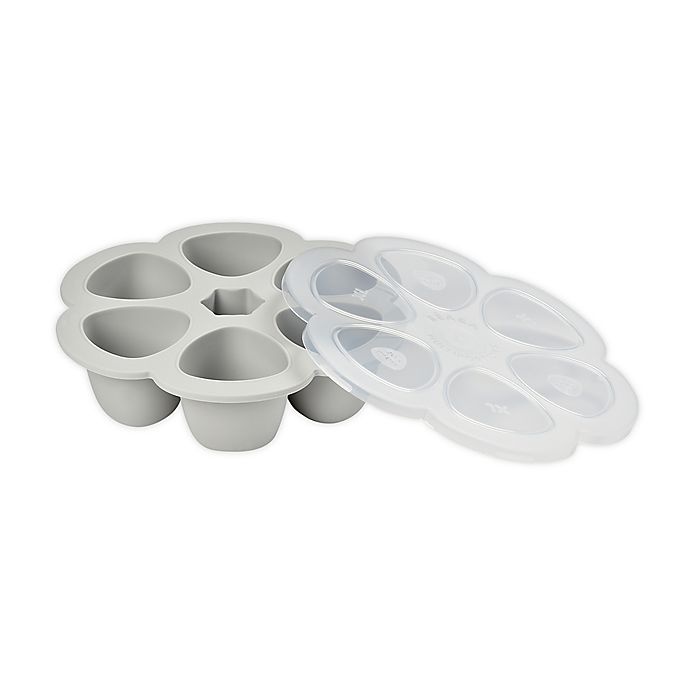 slide 1 of 2, BÉABA Multiportions Tray with Cover - Cloud, 18 oz