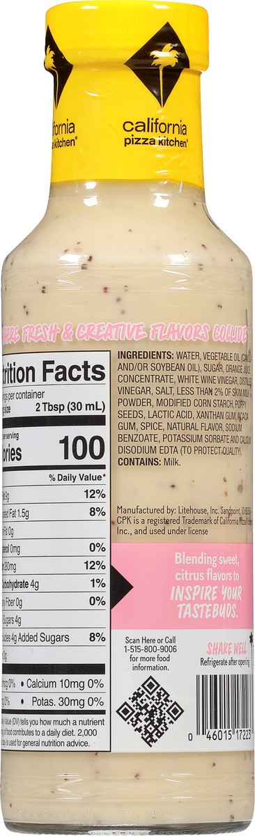 slide 2 of 7, California Pizza Kitchen Citrus Poppyseed Salad Dressing, 12 fl oz