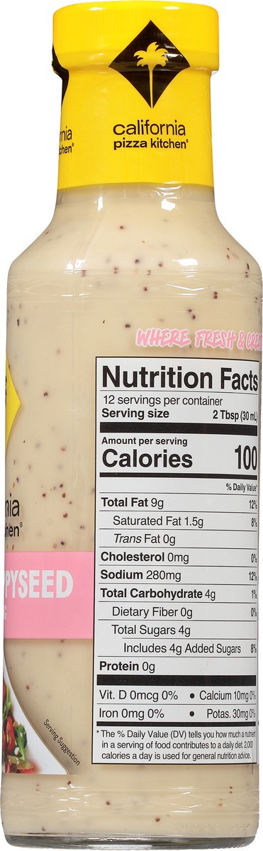 slide 6 of 7, California Pizza Kitchen Citrus Poppyseed Salad Dressing, 12 fl oz