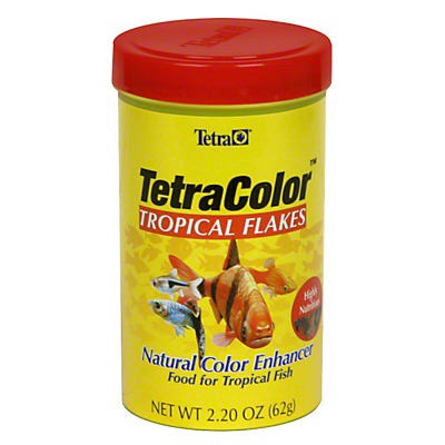 slide 1 of 1, Tetra Tropical Color Flakes 2.2 Ounces, Clear Water Advanced Formula, 0.14 lb