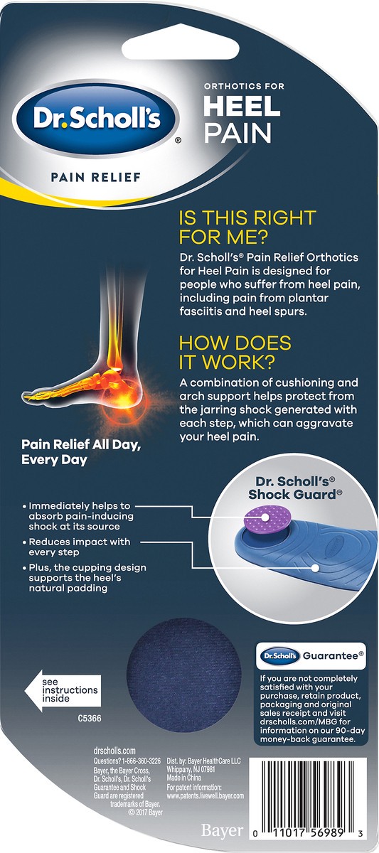 slide 3 of 3, Dr. Scholl's Heel Pain Men's Size 8-12 Orthitics 1 ea, 1 ct