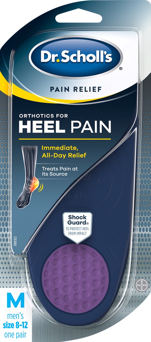 slide 1 of 3, Dr. Scholl's Heel Pain Men's Size 8-12 Orthitics 1 ea, 1 ct