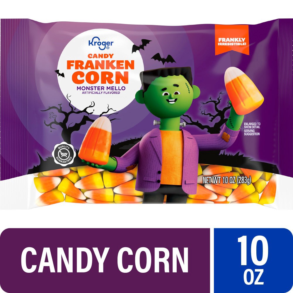 slide 1 of 4, Kroger® Franken Corn Monster Mello Candy Corn, 10 oz; 283 gram