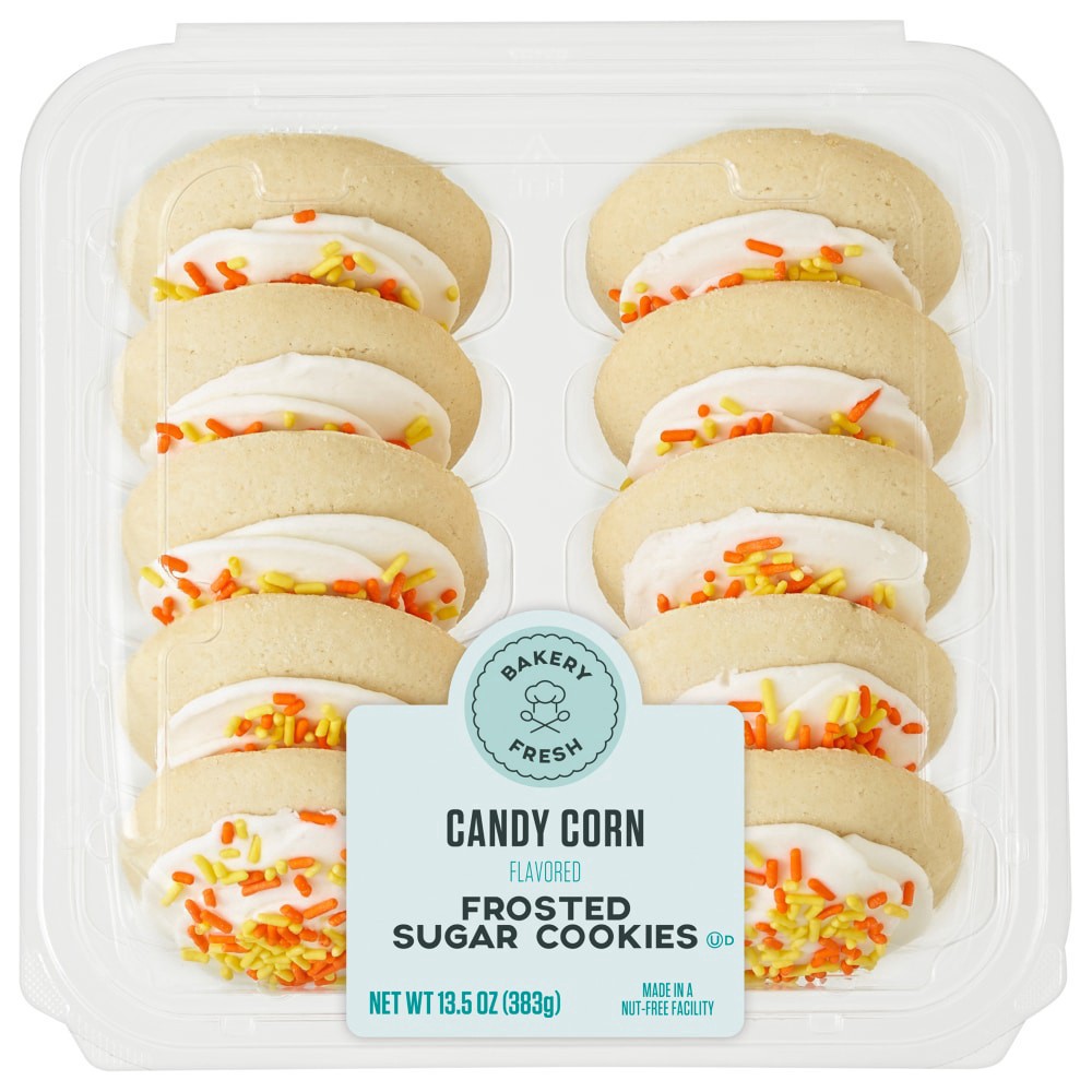 slide 2 of 3, Bakery Fresh Candy Corn Frosted Cookies, 13.5 oz