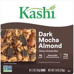 Kashi Chewy Granola Bars, Dark Mocha Almond, 7.4 oz, 6 Count