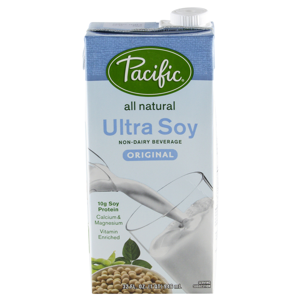 slide 1 of 5, Pacific Original All Natural Ultra Soy Milk, 