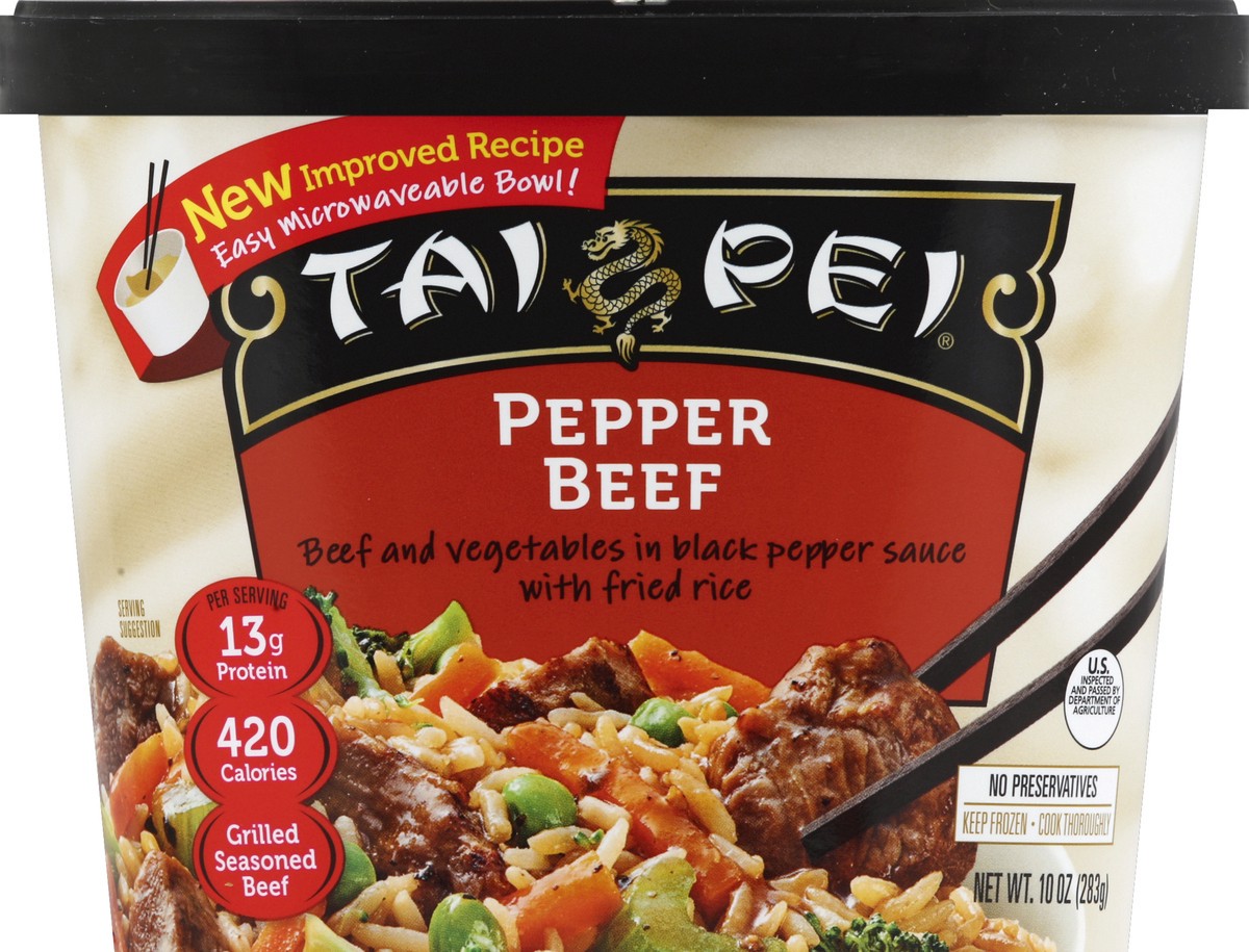 slide 2 of 4, Tai Pei Beef & Pepper, 10 oz
