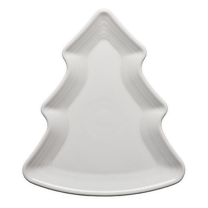 slide 1 of 1, Fiesta Tree Plate - White, 1 ct