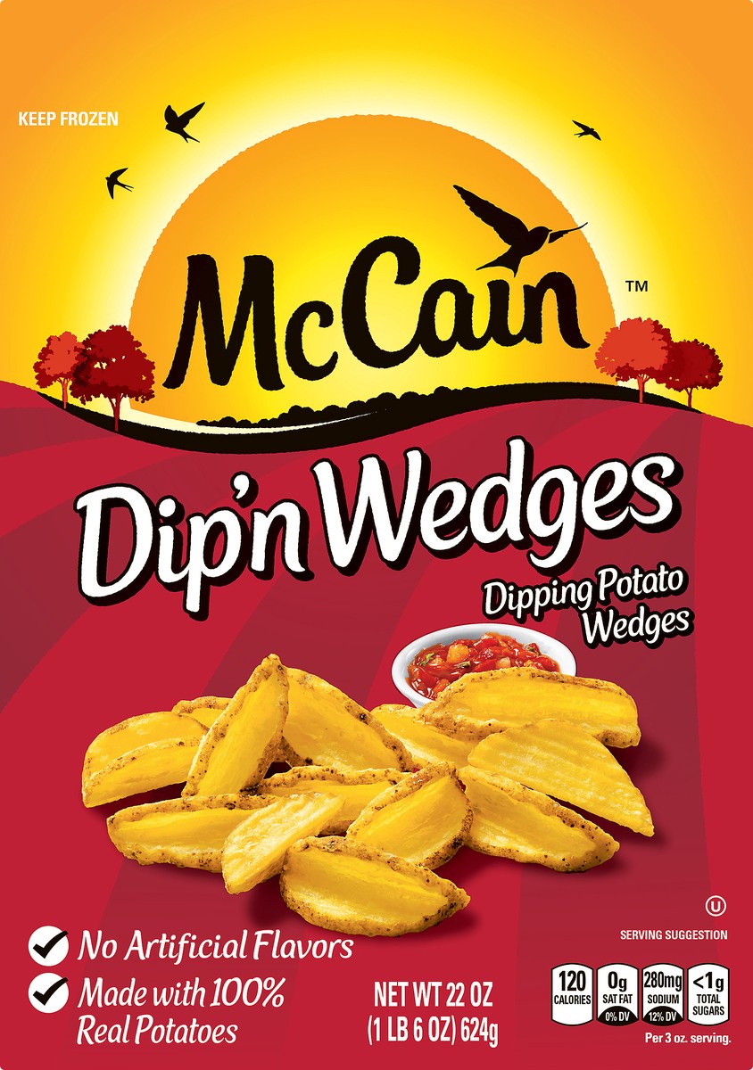 slide 9 of 10, McCain Dip'N Wedges, 22 oz