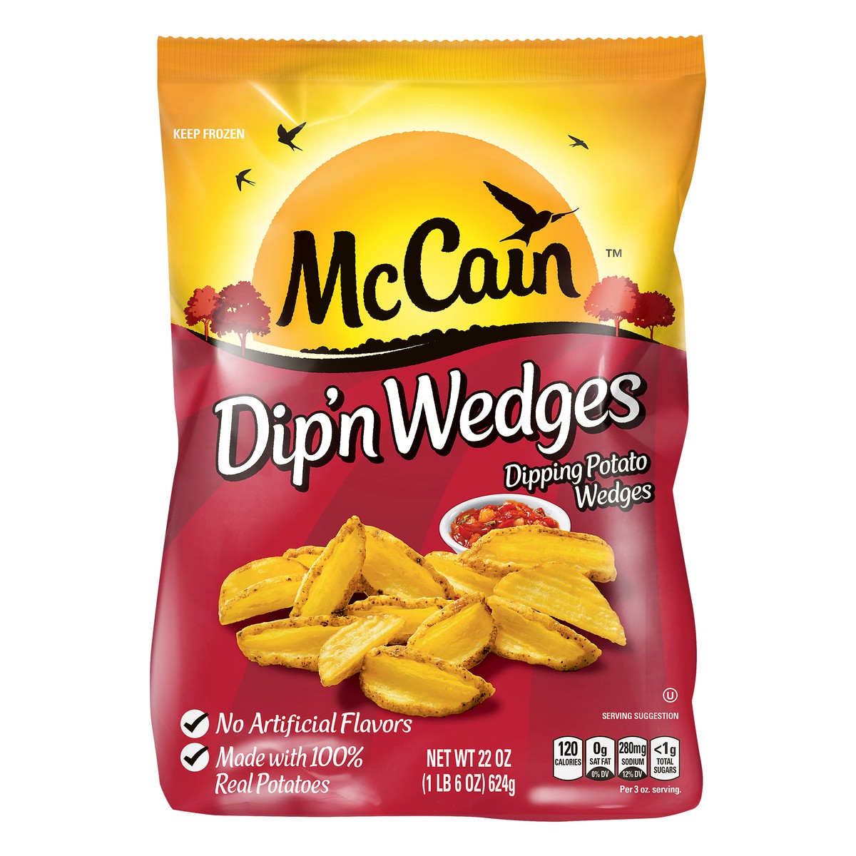 slide 10 of 10, McCain Dip'N Wedges, 22 oz