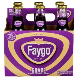 Faygo Grape Soda - 6 ct; 12 fl oz