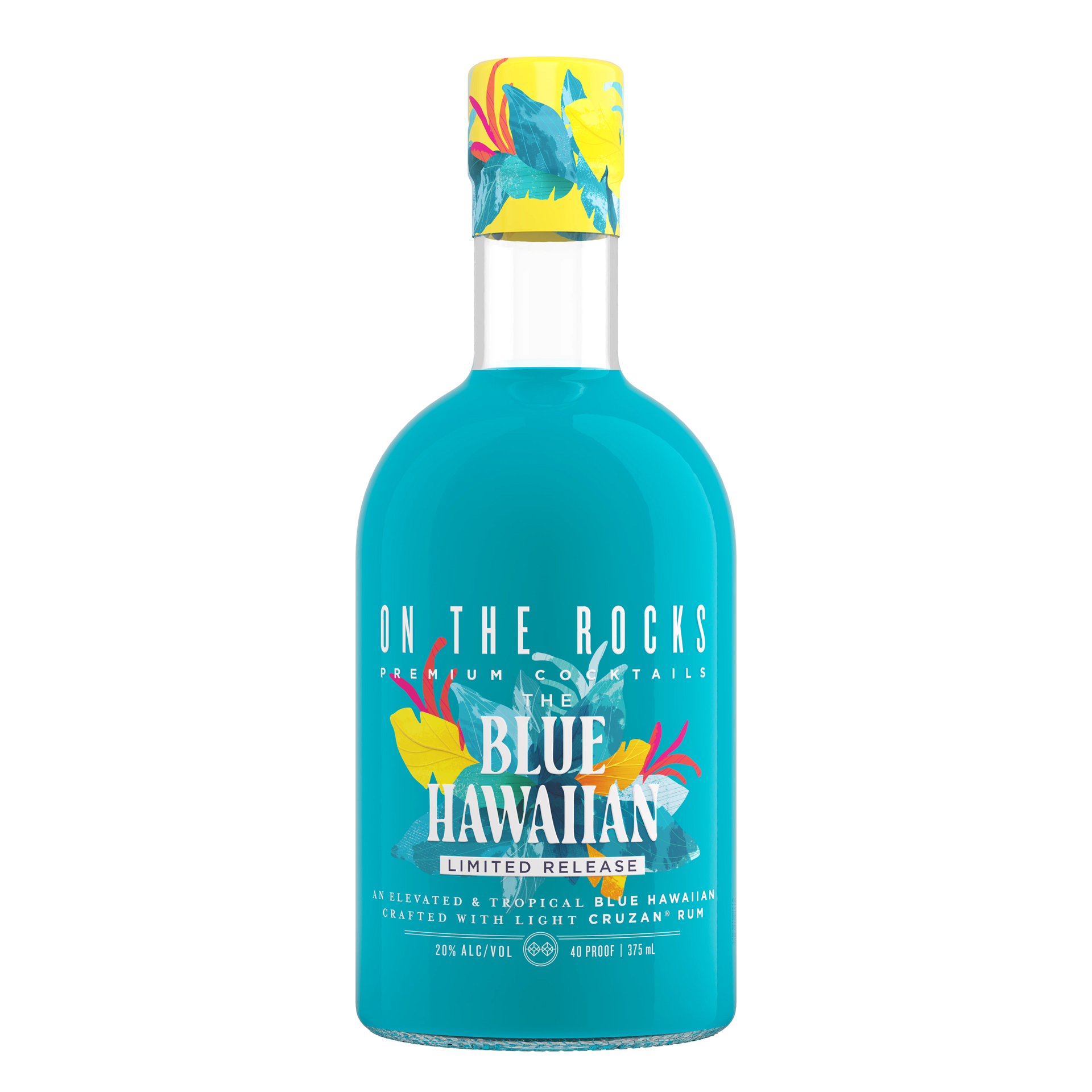 slide 2 of 2, On The Rocks Cruzan Blue Hawaiian Ready to Drink Cocktail 375 ml, 375 ml