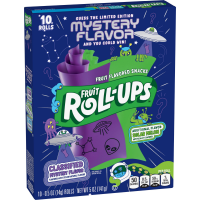 slide 3 of 10, Fruit Roll-Ups Fruit Flavored Snacks, Mystery Flavor and Solar Melon, 10 ct, 10 ct