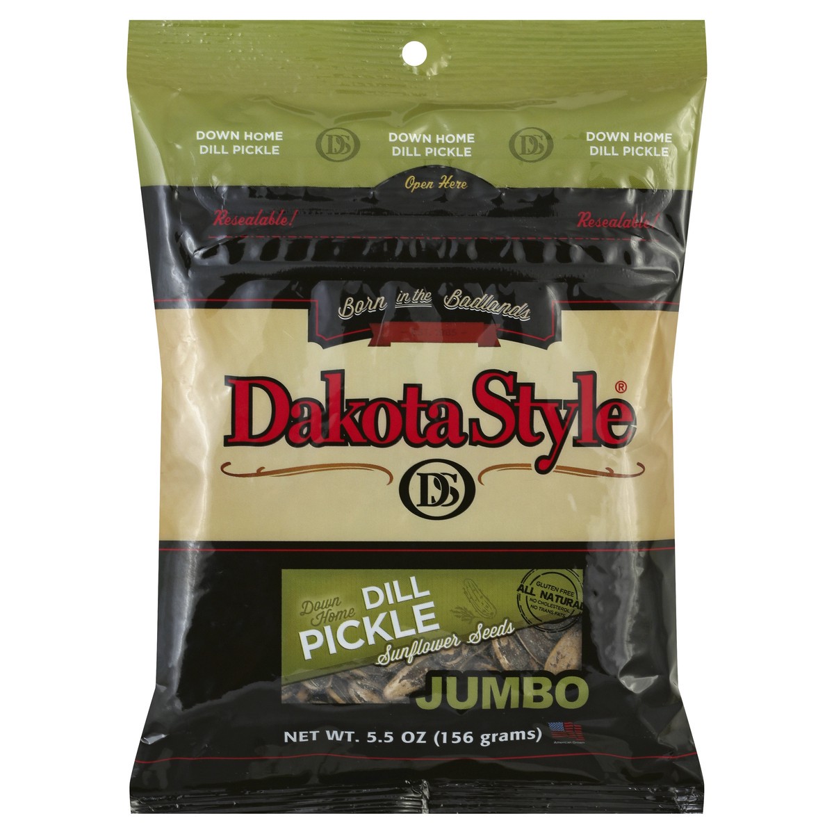 slide 3 of 4, Dakota Style Down Home Dill Pickle Jumbo Sunflower Seeds, 5.5 oz