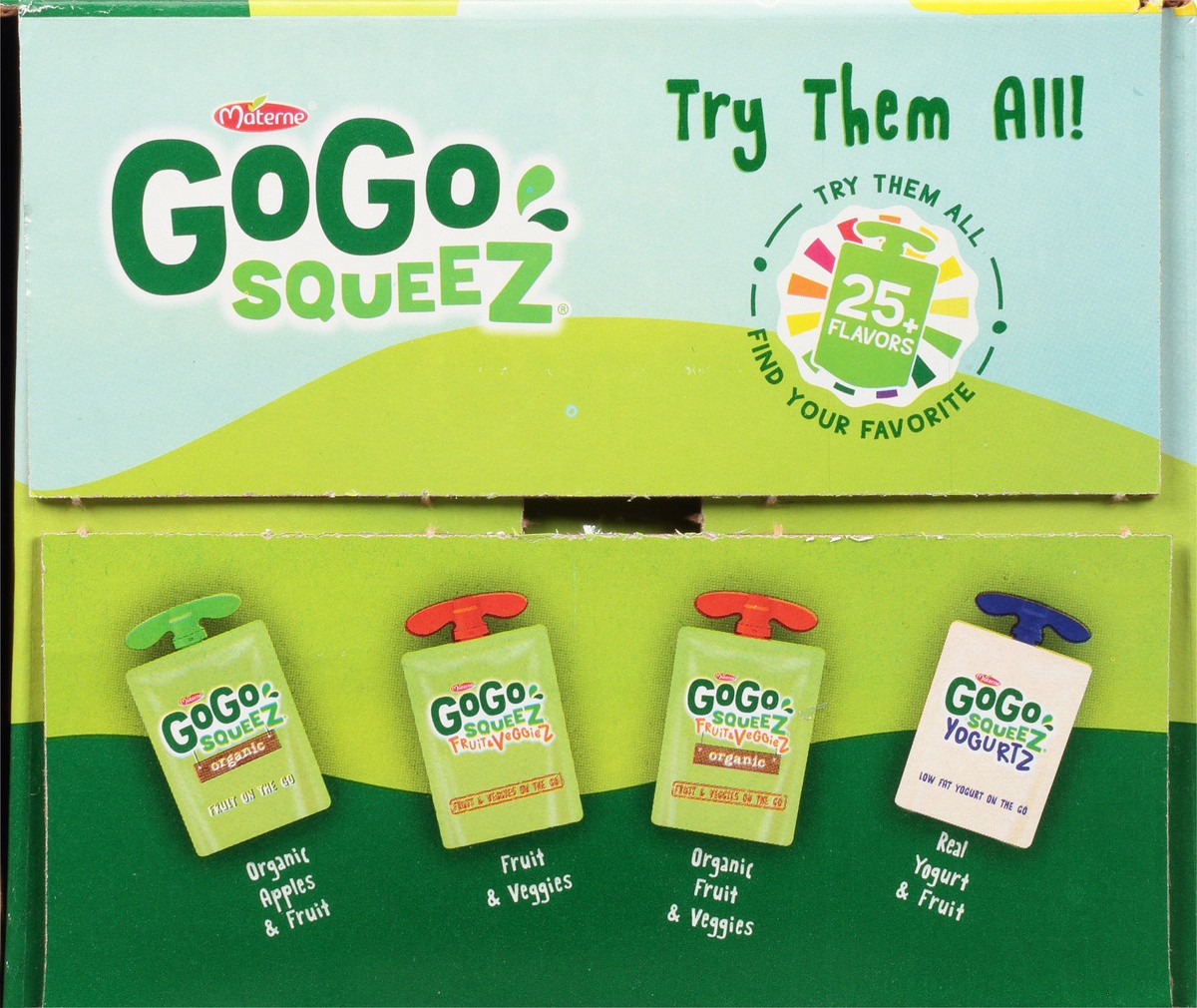 slide 2 of 9, GoGo squeeZ Go Go Squeeze Applesauce Fruit On The Go Applesauce Variety Pack, 20 Count, 64 oz