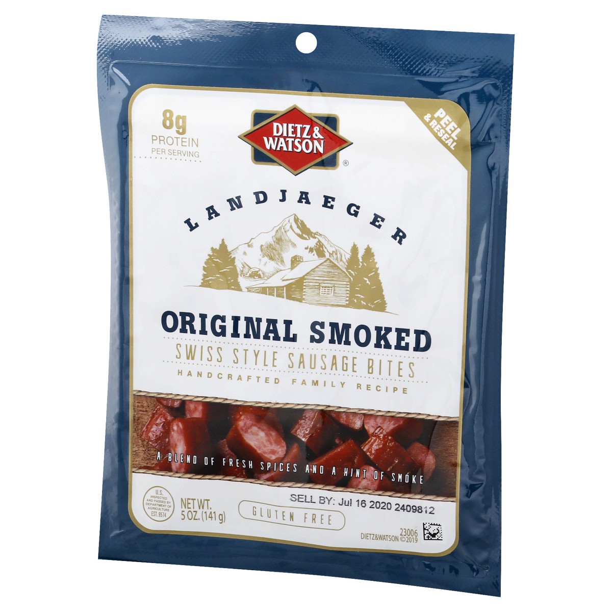 slide 3 of 9, Dietz & Watson Original Smoked Swiss Sausage Landjaeger Bites, 5 oz