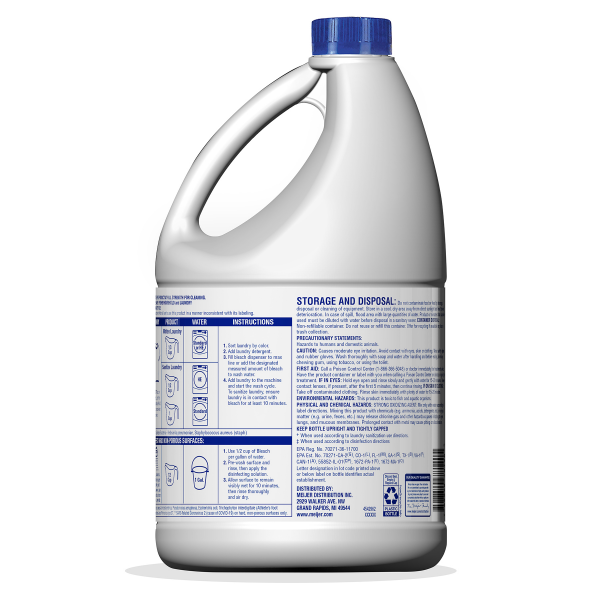 slide 2 of 12, Meijer Low Splash Bleach, Regular Scent, 81 oz