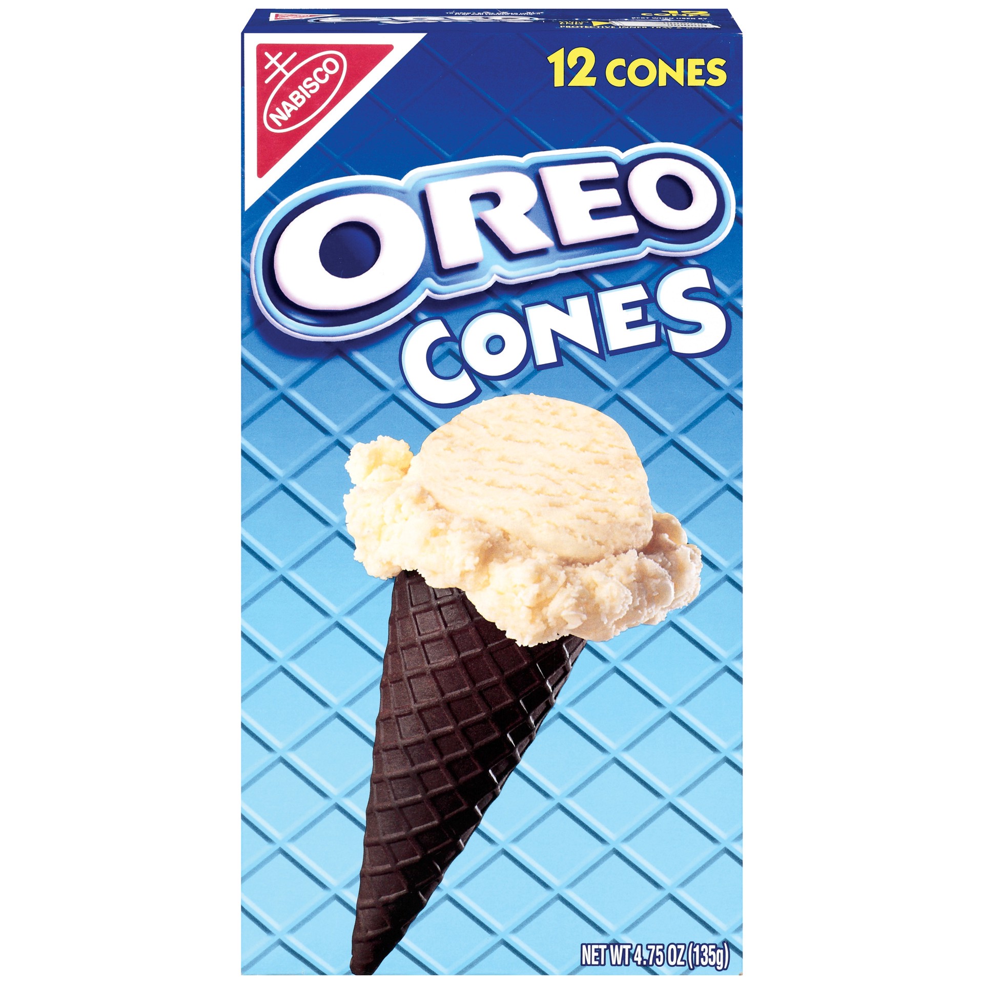 slide 1 of 5, Oreo Chocolate Ice Cream Cones, 4.8 oz