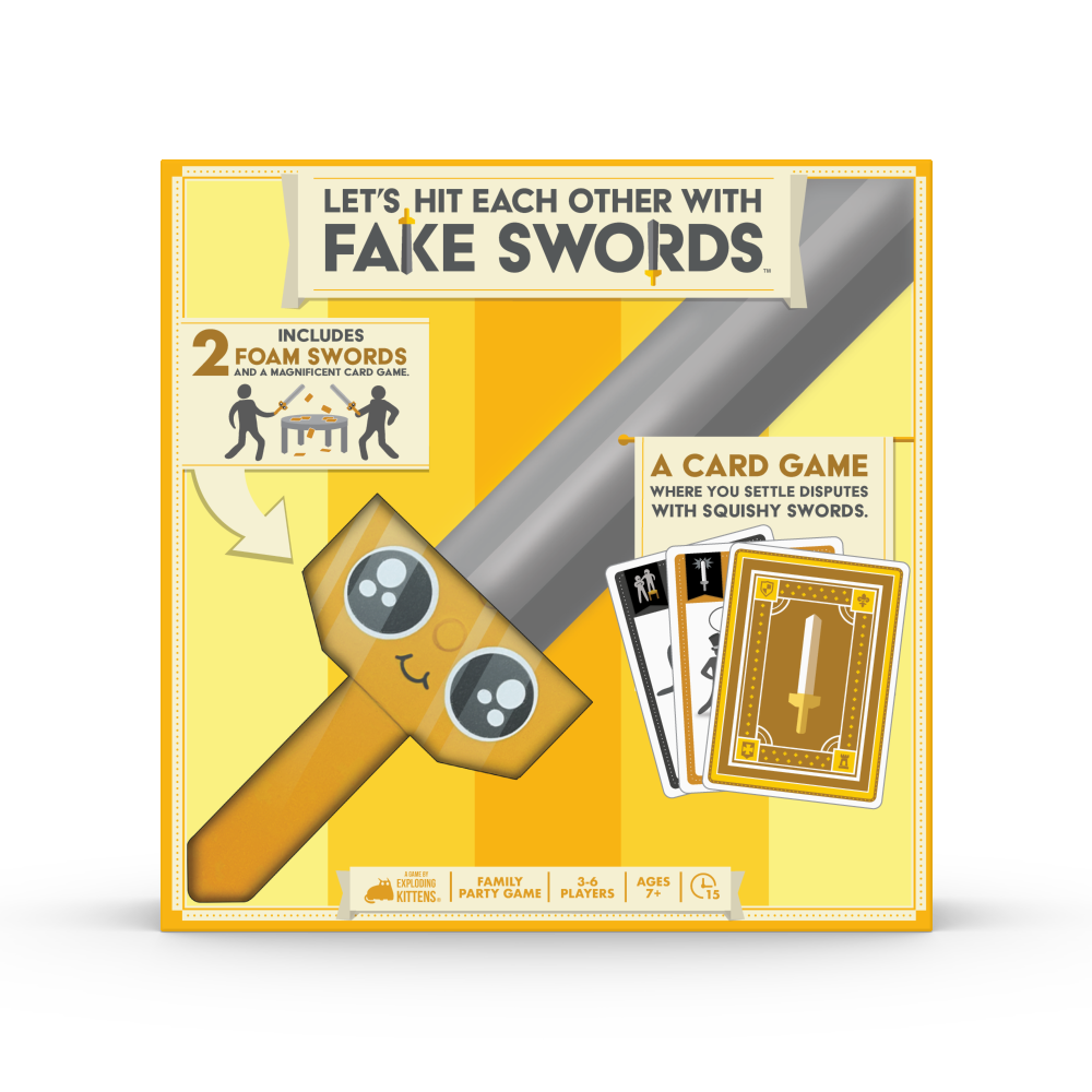 slide 1 of 1, Fake Swords Card Game, 1 ct