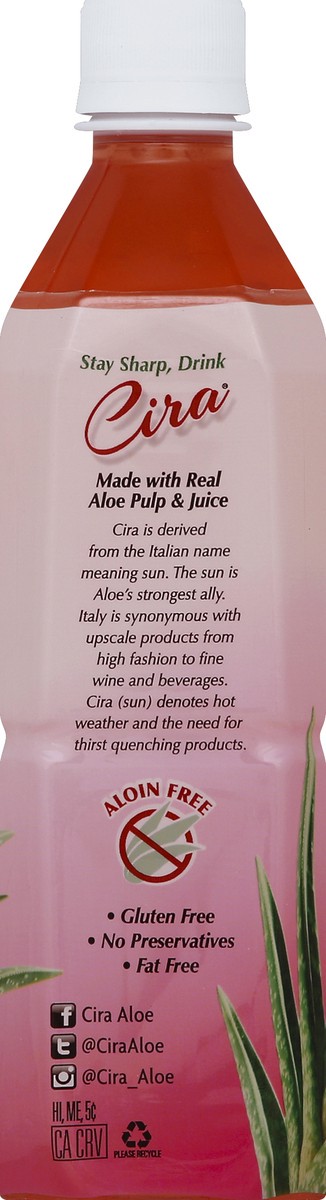 slide 3 of 4, Cira Aloe Drink Watermelon Strawberry - 16.9 Fl. Oz., 