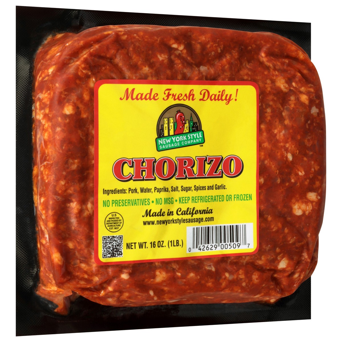 slide 4 of 4, T&J Sausage Chorizo - 16 Oz, 16 oz