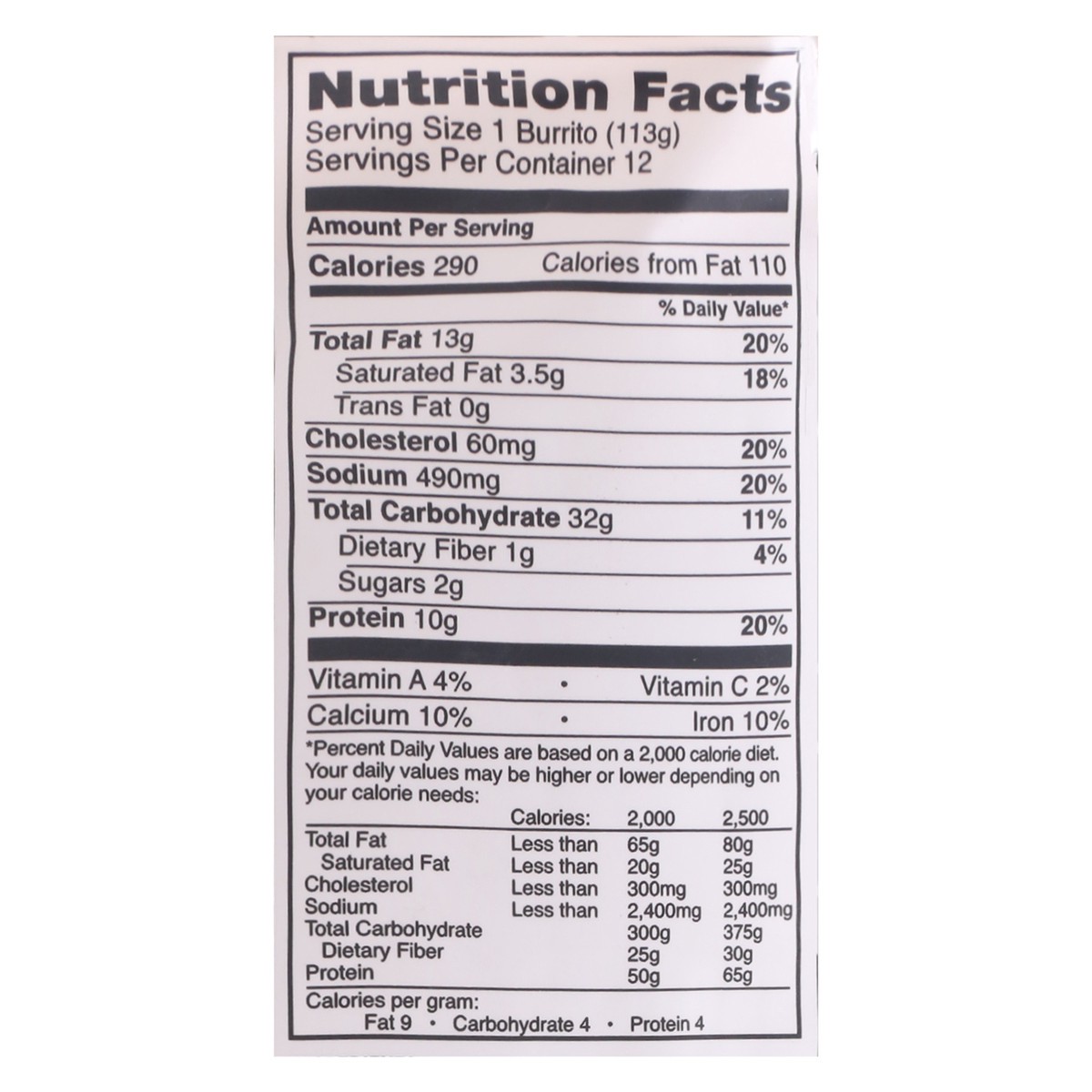 slide 12 of 12, Tina's Cantina Handcrafted Breakfast Burrito Egg Bacon & Cheddar Cheese Burritos, 12 ct; 4 oz