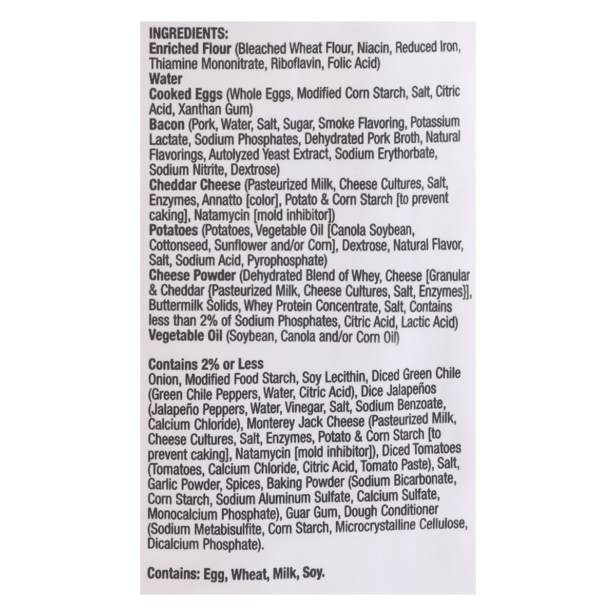 slide 4 of 12, Tina's Cantina Handcrafted Breakfast Burrito Egg Bacon & Cheddar Cheese Burritos, 12 ct; 4 oz