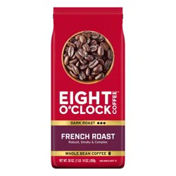 Eight O'Clock Coffee French Roast Whole Bean Coffee 30 oz