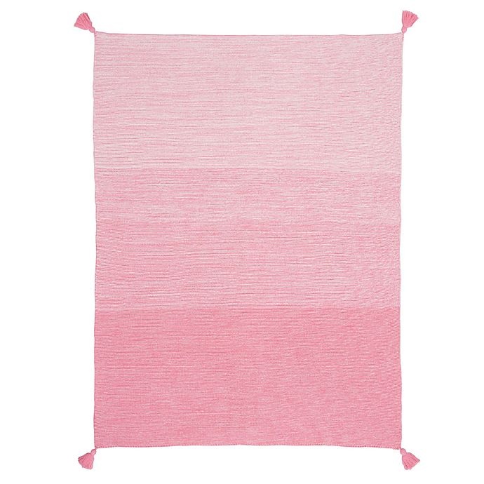 slide 2 of 2, Elegant Baby Ombre Knit Blanket - Pink, 1 ct