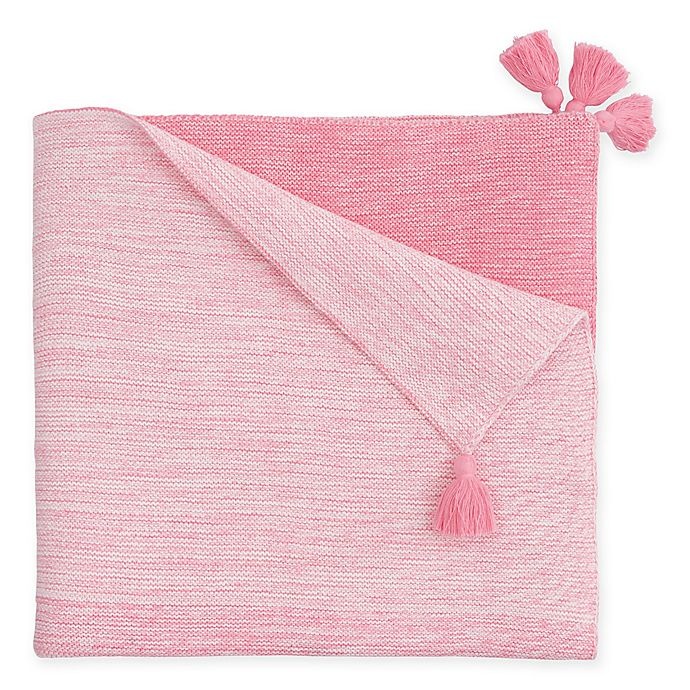 slide 1 of 2, Elegant Baby Ombre Knit Blanket - Pink, 1 ct