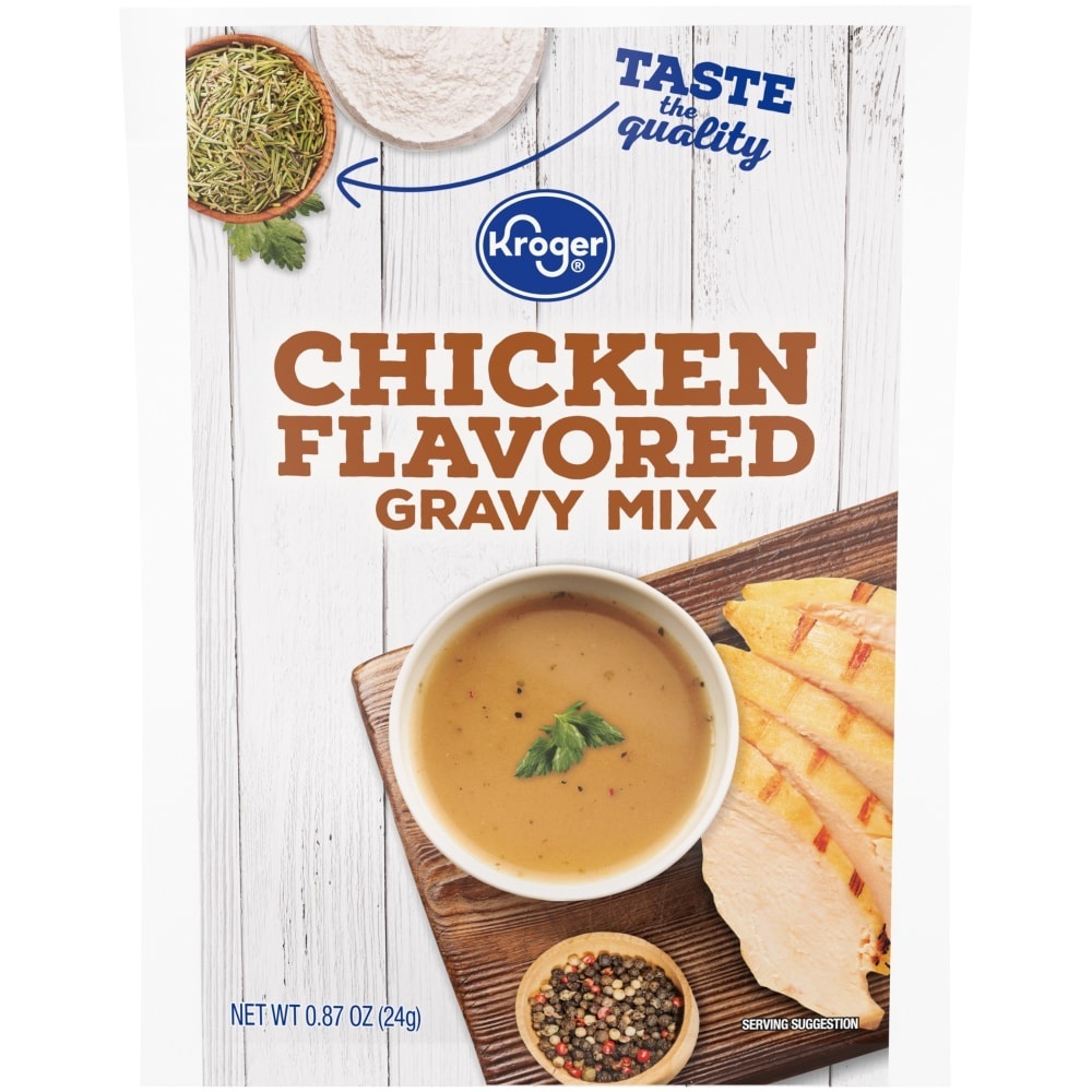 slide 1 of 1, Kroger Chicken Flavored Gravy Mix, 0.87 oz