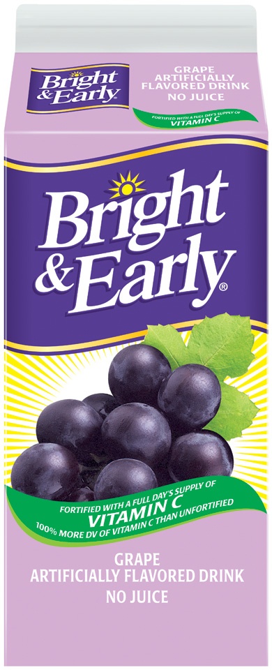 slide 1 of 1, Bright & Early Grape-Flavored Drink, 59 fl oz