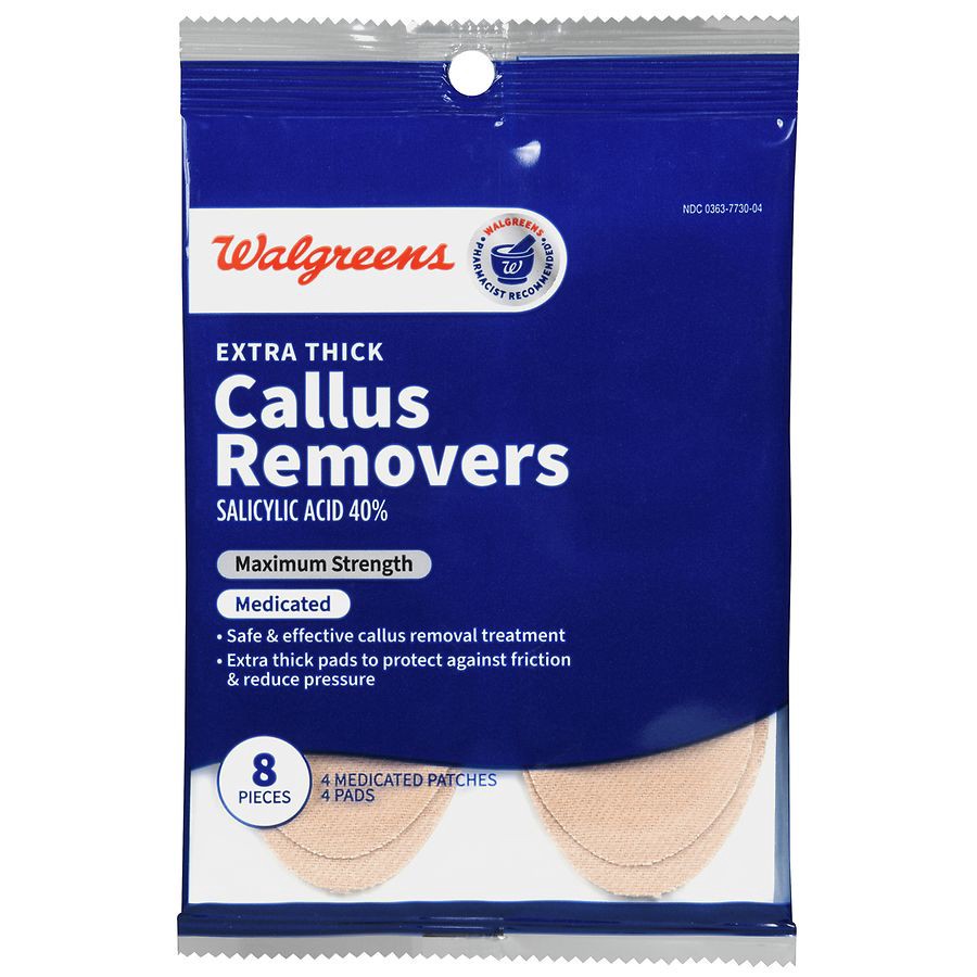 slide 1 of 5, Walgreens Extra Thick Callus Removers, 8 ct