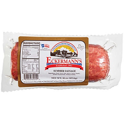 slide 1 of 1, Eckermann's Summer Sausage, 16 oz