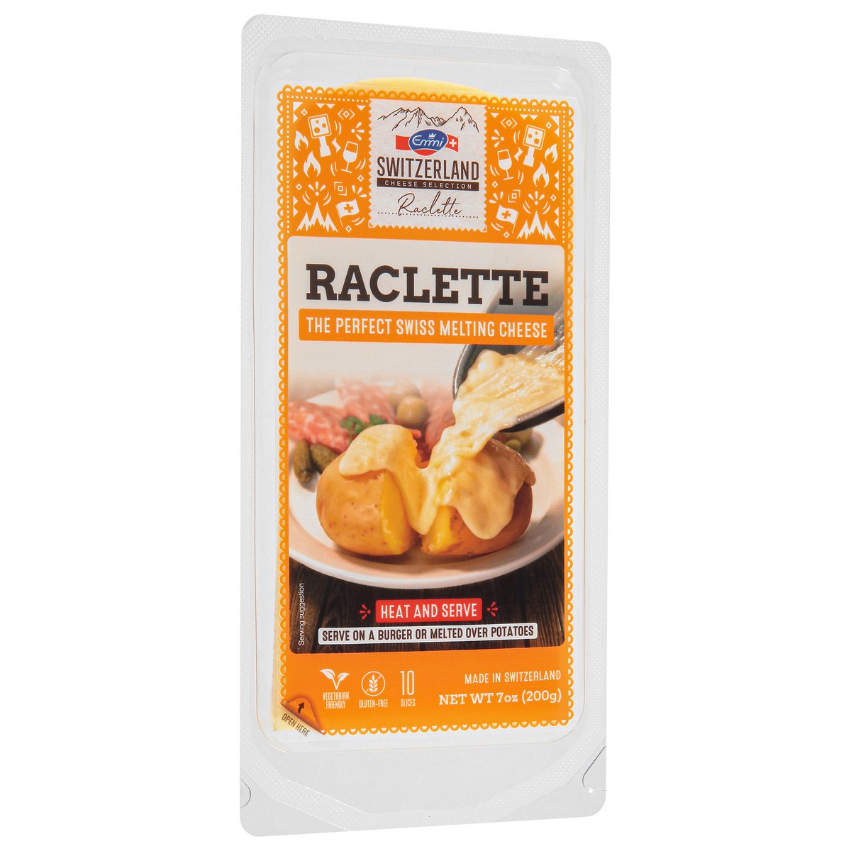 slide 8 of 9, Emmi Raclette Cheese Slices 10 ea, 7 oz