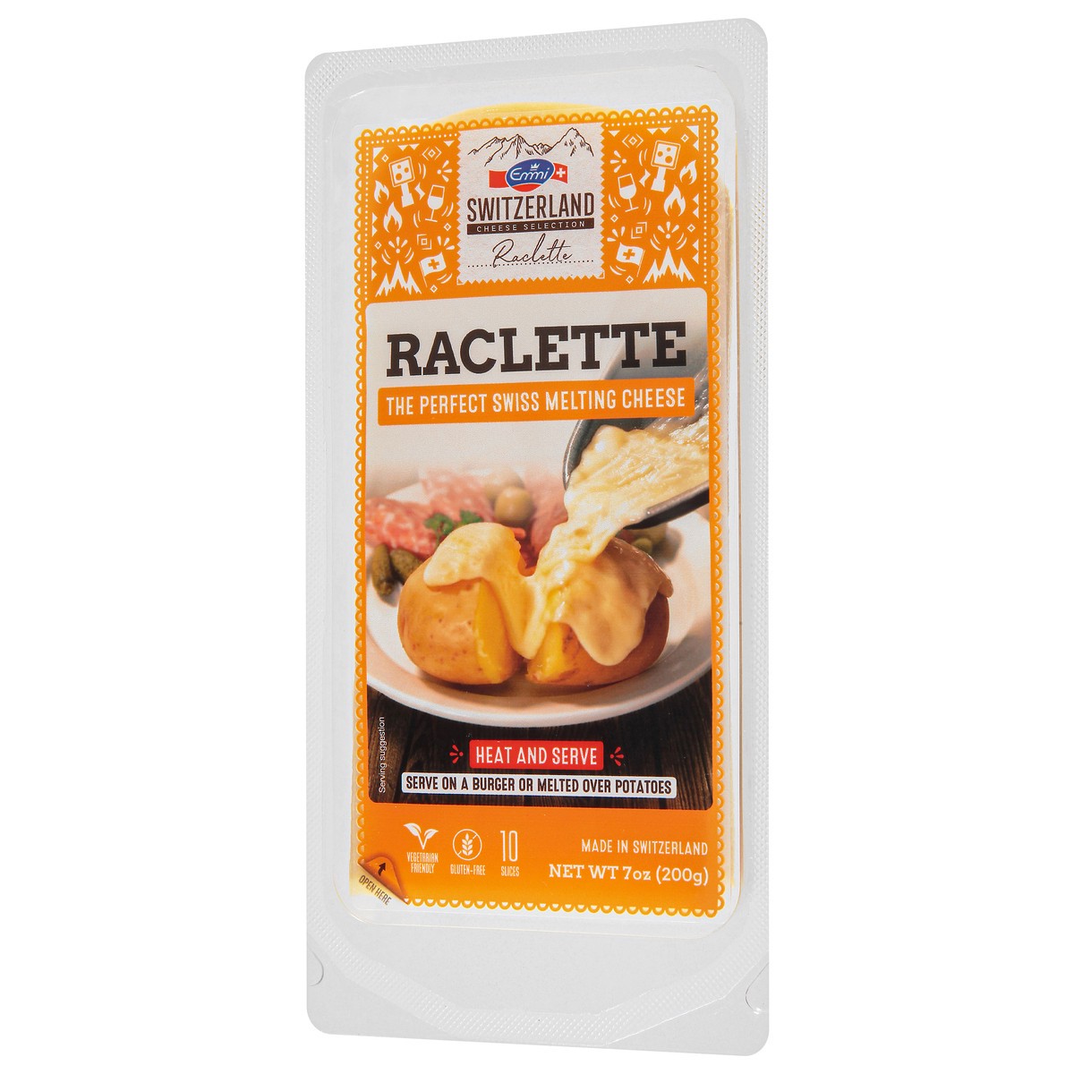 slide 6 of 9, Emmi Raclette Cheese Slices 10 ea, 7 oz