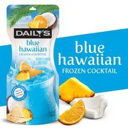 Daily's Blue Hawaiian Ready to Drink Frozen Cocktail, 10 FL OZ Pouch