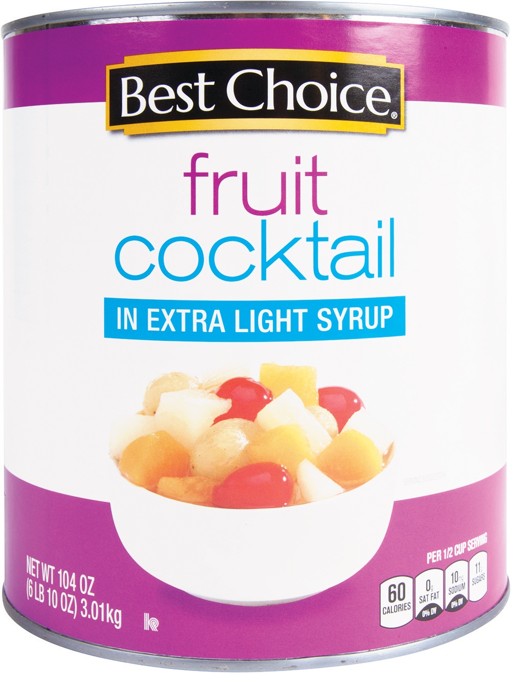 slide 1 of 1, Best Choice Lite Fruit Cocktail, 106 oz